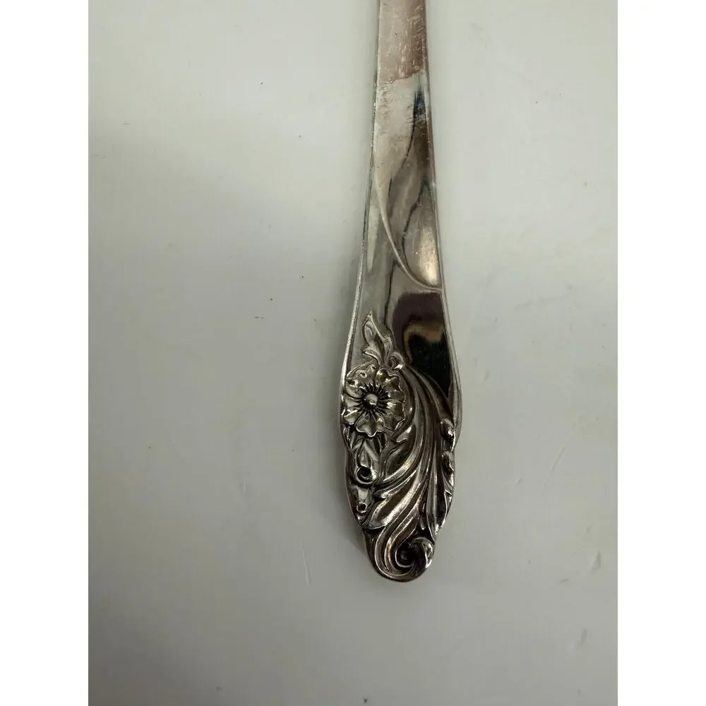 Oneida Community Evening Star Silverplate Dinner Forks 1950s Vintage Lot of 8